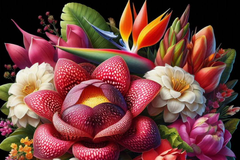 flores exóticas do mundo